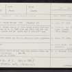 Wester Tullybannocher, NN72SE 7, Ordnance Survey index card, Recto