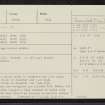 Tirinie, NN74NE 4, Ordnance Survey index card, page number 1, Recto