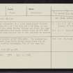 Wester Litigan, NN74NE 8, Ordnance Survey index card, Recto