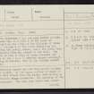 Braes Of Balloch 1, NN74NE 18, Ordnance Survey index card, page number 1, Recto