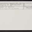 Braes Of Balloch 1, NN74NE 18, Ordnance Survey index card, Recto