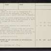 Dun Geal, NN74NW 2, Ordnance Survey index card, page number 2, Verso