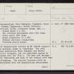Big Wood, NN76SW 1, Ordnance Survey index card, page number 1, Recto