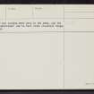 Big Wood, NN76SW 1, Ordnance Survey index card, page number 2, Verso