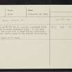 Milton Of Glenbanchor, NN79NW 9, Ordnance Survey index card, Recto