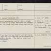 Grinan Hill, NN80NW 6, Ordnance Survey index card, Recto