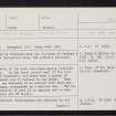 Strageath, NN81NE 2, Ordnance Survey index card, page number 1, Recto