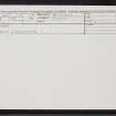 Findal, NN81NE 15, Ordnance Survey index card, Recto