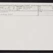 Dalchirla, NN81NW 4, Ordnance Survey index card, Recto