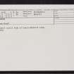 Craggan, NN81NW 13, Ordnance Survey index card, Recto