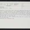 Westerton, NN81SE 7, Ordnance Survey index card, Recto