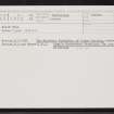 Black Hill, NN81SW 7, Ordnance Survey index card, Recto