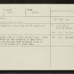 Nether Braco, NN81SW 10, Ordnance Survey index card, Recto