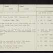 Stonefield, NN82NE 1, Ordnance Survey index card, Recto