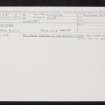 Ferntower, NN82SE 4, Ordnance Survey index card, Recto