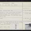 Dargill, NN82SE 22, Ordnance Survey index card, Recto