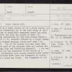 Monzie, NN82SE 26, Ordnance Survey index card, page number 1, Recto