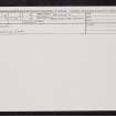 Lawers, NN82SW 7, Ordnance Survey index card, Recto