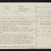 Clach Na Tiompan, NN83SW 2, Ordnance Survey index card, page number 1, Recto