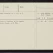 Clach Na Tiompan, NN83SW 2, Ordnance Survey index card, page number 2, Verso