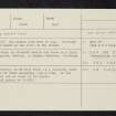Aberfeldy, NN84NE 4, Ordnance Survey index card, Recto