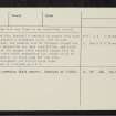 Dull, NN84NW 3, Ordnance Survey index card, page number 3, Recto