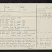 Dull, NN84NW 10, Ordnance Survey index card, page number 1, Recto