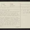 Lundin, NN85SE 9, Ordnance Survey index card, page number 1, Recto