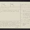 Meall Rawer, NN85SW 2, Ordnance Survey index card, page number 1, Recto