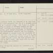 Aldclune, NN86SE 1, Ordnance Survey index card, page number 2, Verso