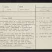 Sithean Na Cluana, NN86SE 2, Ordnance Survey index card, page number 1, Recto