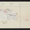 Sithean Na Cluana, NN86SE 2, Ordnance Survey index card, Recto