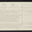 Allt Lochan Nan Losgunn, NN86SE 15, Ordnance Survey index card, page number 1, Recto