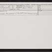 Borenich, NN86SW 6, Ordnance Survey index card, Recto