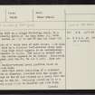 Balna Bodach, NN86SW 7, Ordnance Survey index card, page number 1, Recto