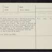 Grenich, NN86SW 15, Ordnance Survey index card, Recto