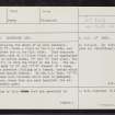 Loaninghead, NN90NW 1, Ordnance Survey index card, page number 1, Recto