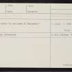 Gleneagles, NN90NW 8, Ordnance Survey index card, Recto