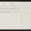 Drumlochy, NN90NW 14, Ordnance Survey index card, page number 2, Verso