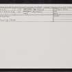 Castleton, NN90SE 1, Ordnance Survey index card, Recto