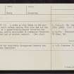Glen Devon, NN90SW 1, Ordnance Survey index card, Recto