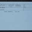 South Strathy, NN91NE 22, Ordnance Survey index card, Recto