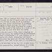 Mosshead Farm, NN91SE 9, Ordnance Survey index card, page number 1, Recto