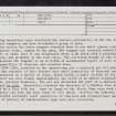 Castle Craig, NN91SE 11, Ordnance Survey index card, page number 2, Recto
