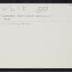 Glenalmond, Trinity College, NN92NE 10, Ordnance Survey index card, Recto