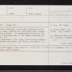 Fowlis Wester, Cross, NN92SW 5, Ordnance Survey index card, Recto