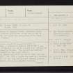 Lagganallachie, NN94SE 3, Ordnance Survey index card, page number 1, Recto
