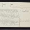 Glen Cochill, NN94SW 1, Ordnance Survey index card, page number 1, Recto