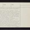 Glen Cochill, NN94SW 1, Ordnance Survey index card, page number 2, Verso