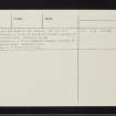 Glen Cochill, NN94SW 1, Ordnance Survey index card, page number 4, Verso